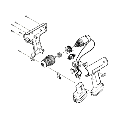 Bauteile Akkuschrauber